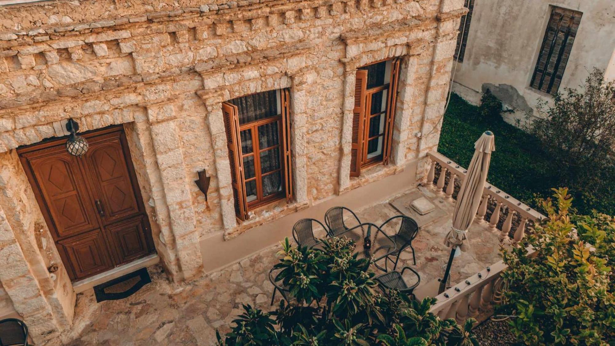 Kleanthe Hotel Chalki Town Exterior foto