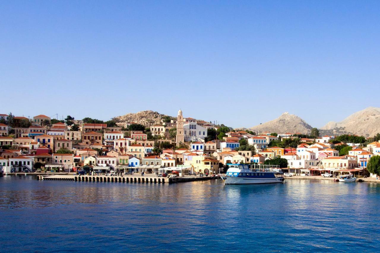 Kleanthe Hotel Chalki Town Exterior foto